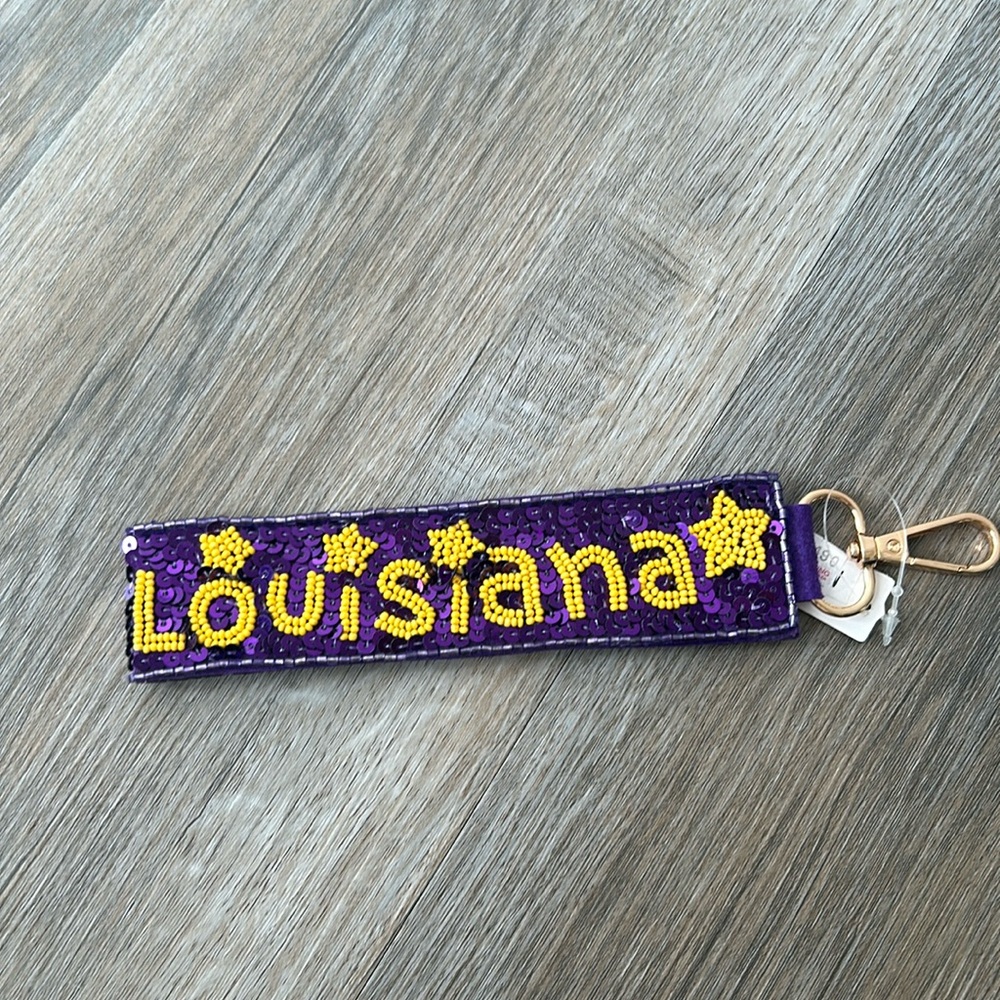 LSU Louisiana Keychain
